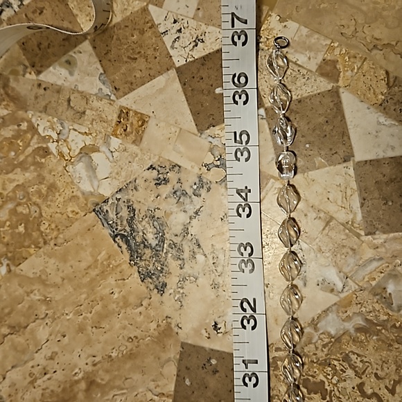 Sarah Cov Necklace Coventry Holday Beads ICE 1975 Twisted Oval Plastic Beads - Picture 10 of 10